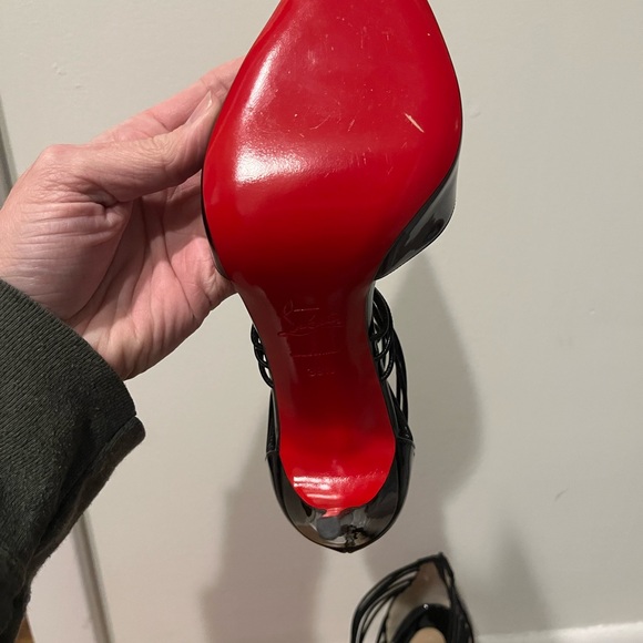 EUC Christian Louboutin Confusa Black Patent Stilettos, Size 39.5 - Picture 4 of 15